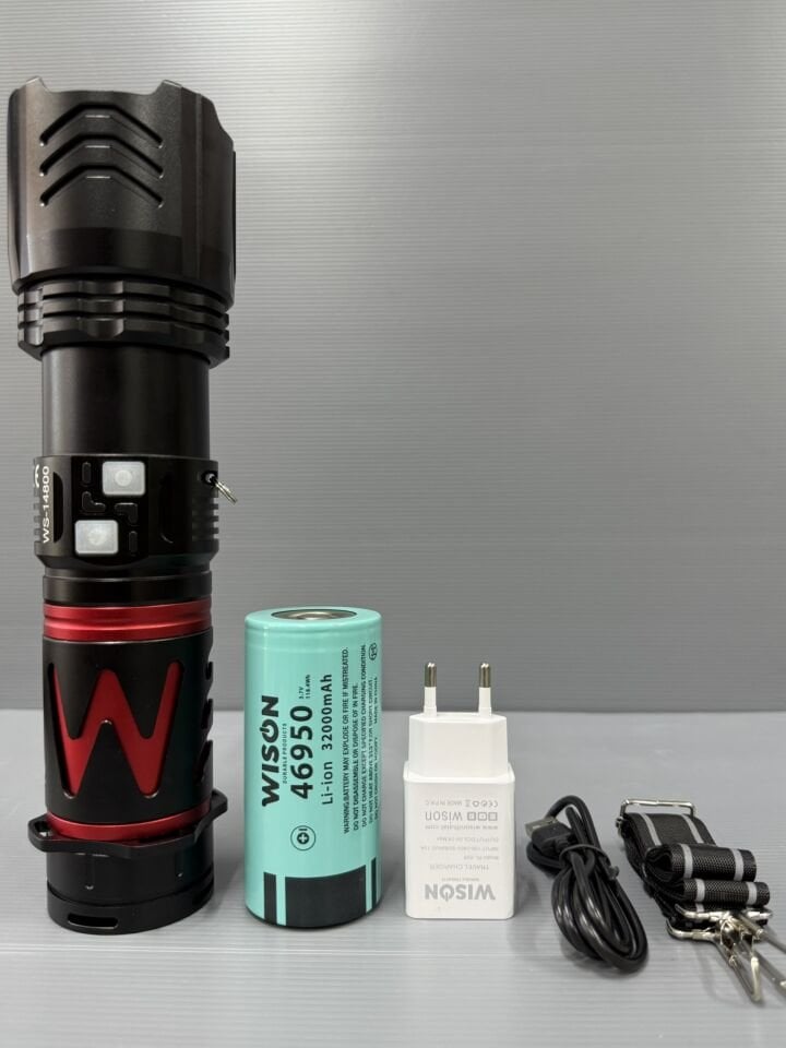 Wison WS-14800 80W 8000 Lümen Profesyonel El Feneri