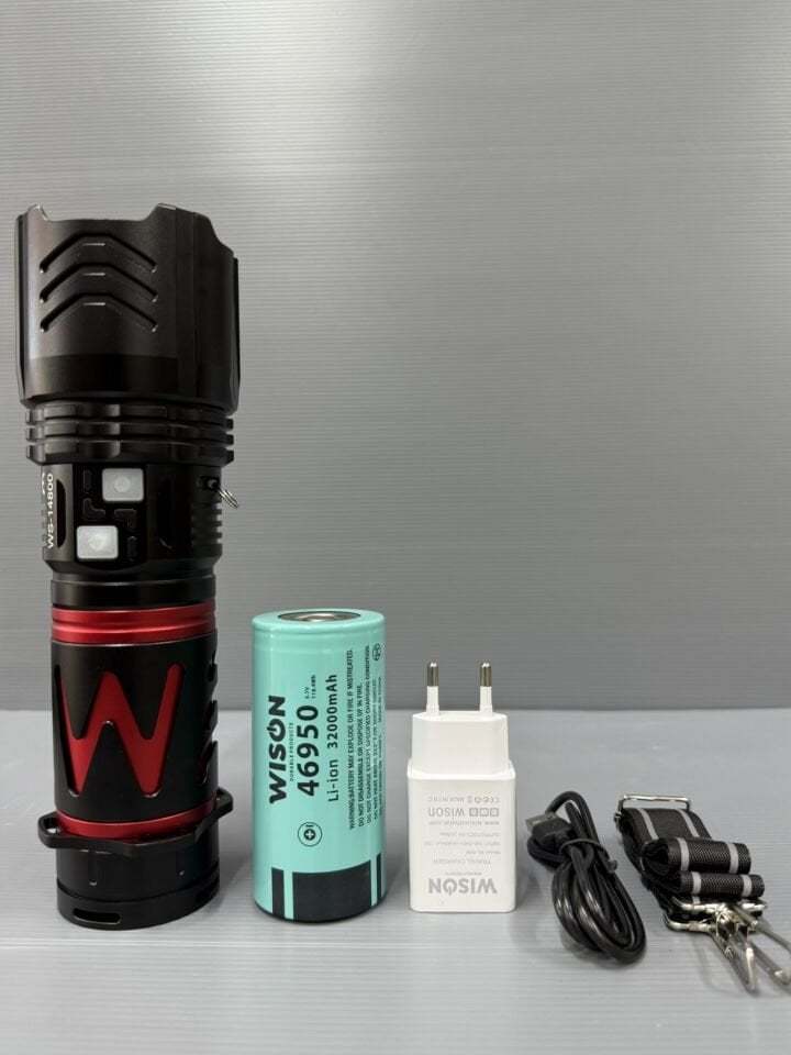 Wison WS-14800 80W 8000 Lümen Profesyonel El Feneri