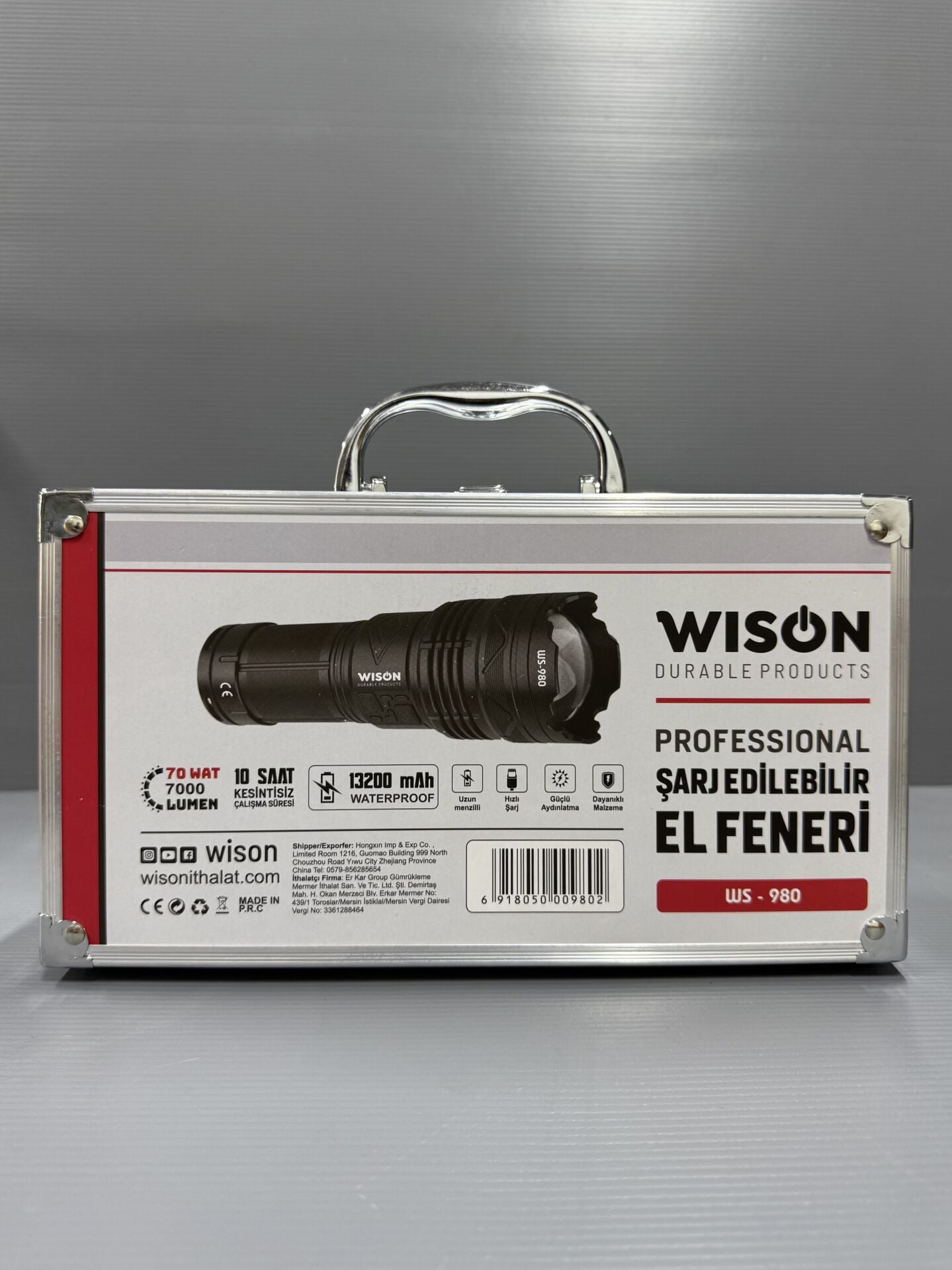Wison Ws-980 70w 7000 Lümen Profesyonel El Feneri