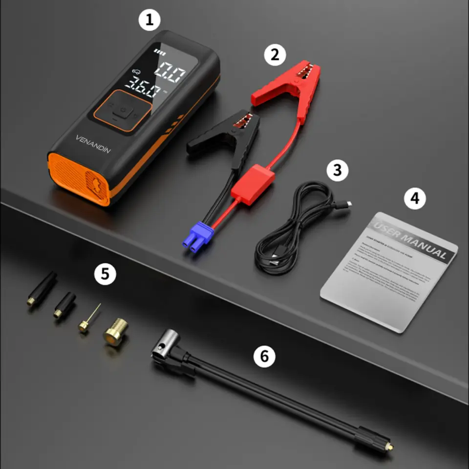 VENANDİN İnflamo Kablosuz Akü Takviye & Kompresör