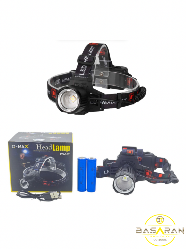 Qmax Ps-667 20w 1500 Lümen Profesyonel Kafa Lambası