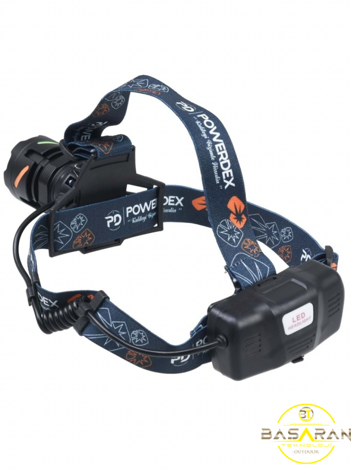 Powerdex Pd-1372 25W 1800 Lümen Profesyonel Şarjlı Kafa Lambası