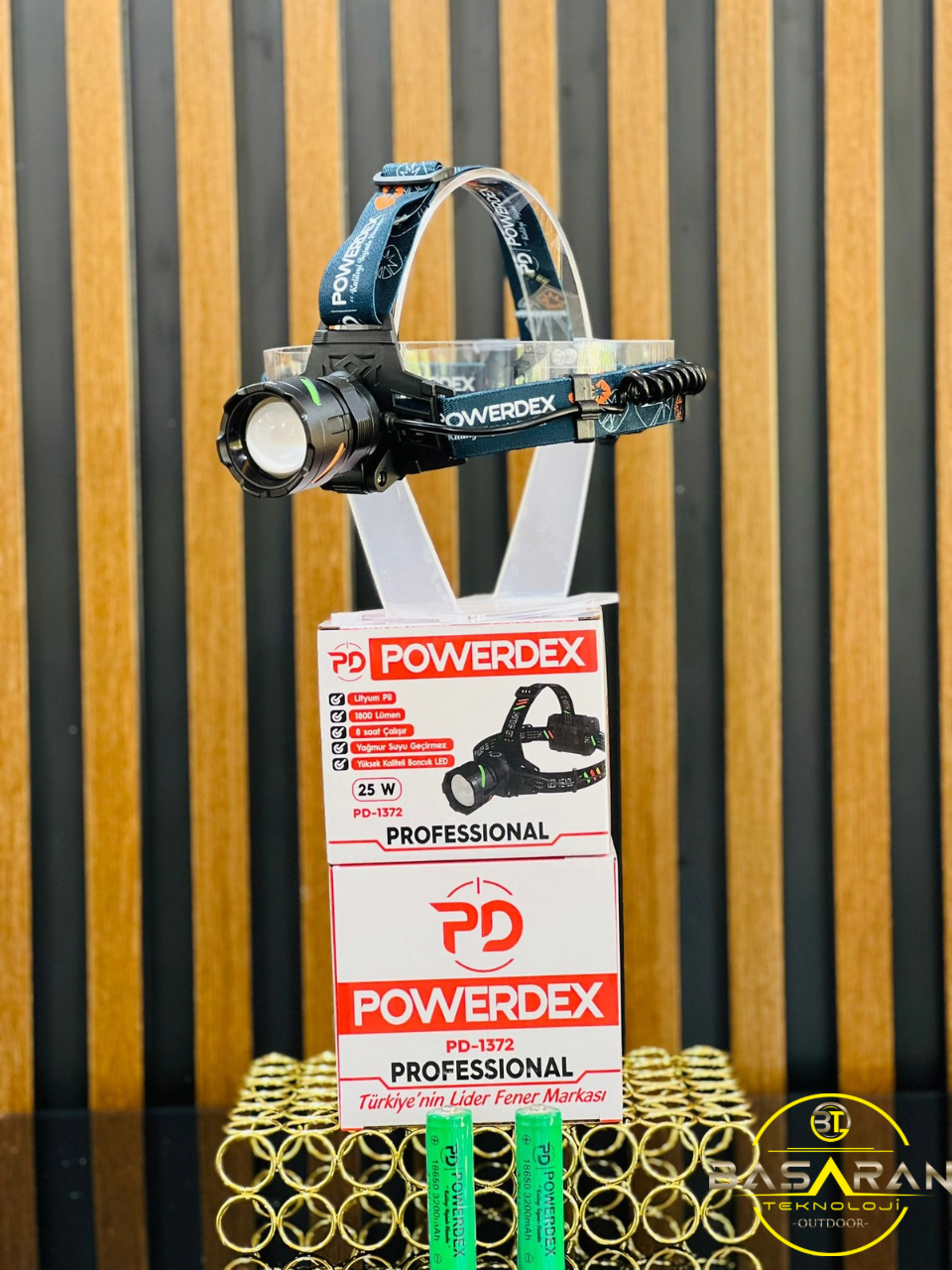Powerdex Pd-1372 25W 1800 Lümen Profesyonel Şarjlı Kafa Lambası