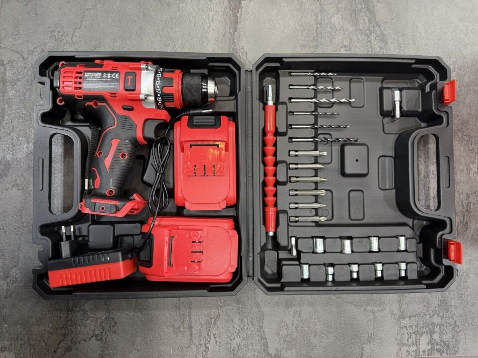 Kimmer Plus 12V Çelik Mandrenli Şarjlı Matkap Seti