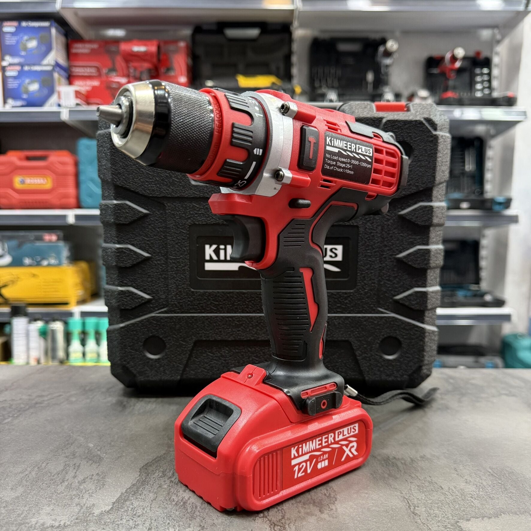 Kimmer Plus 12V Çelik Mandrenli Şarjlı Matkap Seti