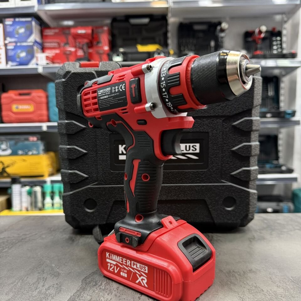 Kimmer Plus 12V Çelik Mandrenli Şarjlı Matkap Seti