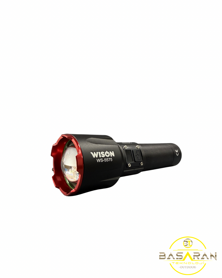 Wıson Ws-5575 20 Wat 2000 Lümen Profesyonel Şarj Edilebilir El Feneri
