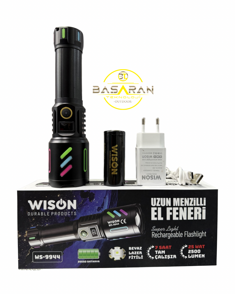 Wison Ws-9944 25w 2500 Lümen Profesyonel El Feneri