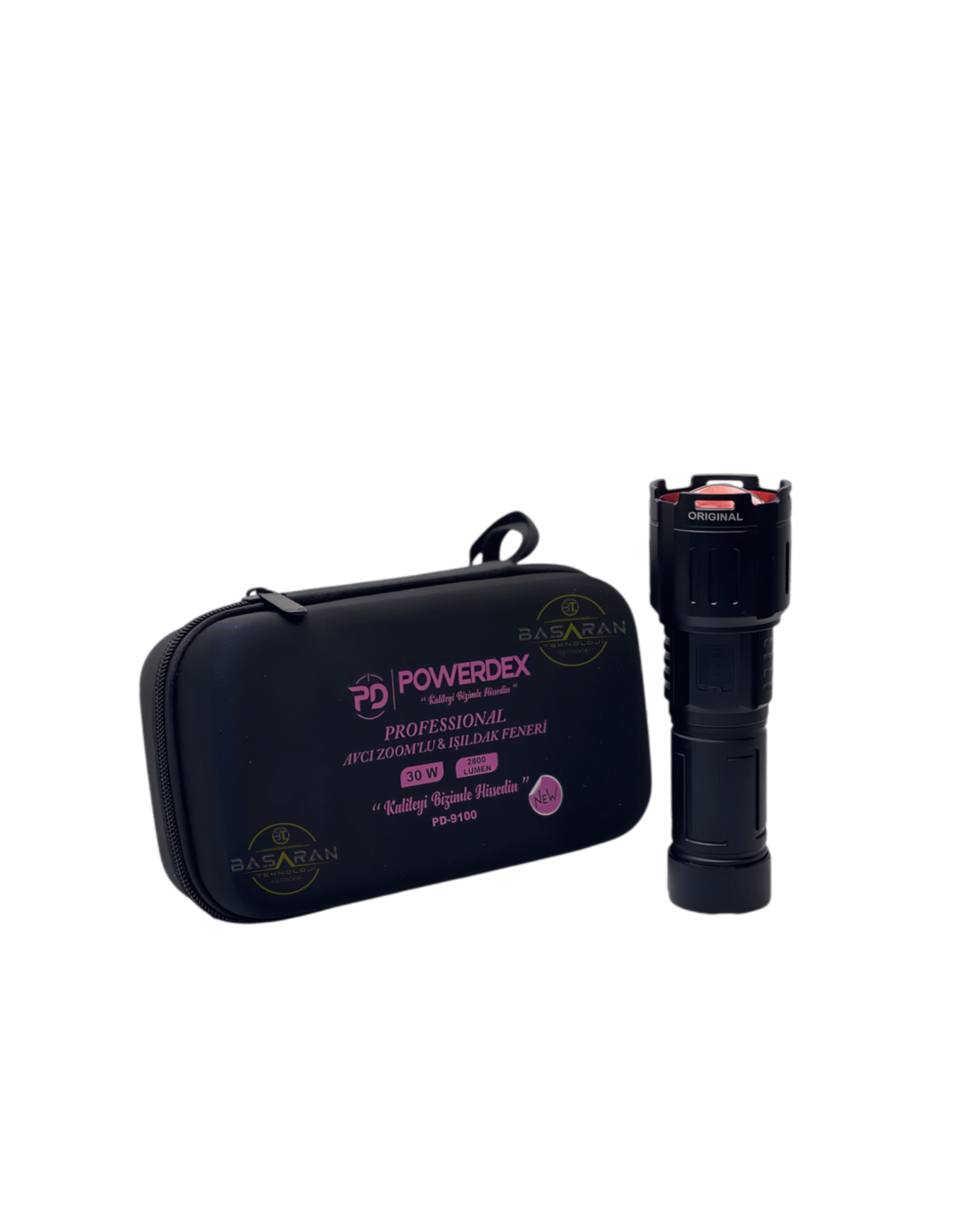 Powerdex PD-9100 30W 2800 Lümen Profesyonel Şarjlı El Feneri