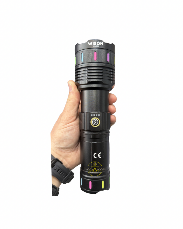 Wıson WS-550 30w 3000 Lümen Zoomlu Profosyonel El Feneri