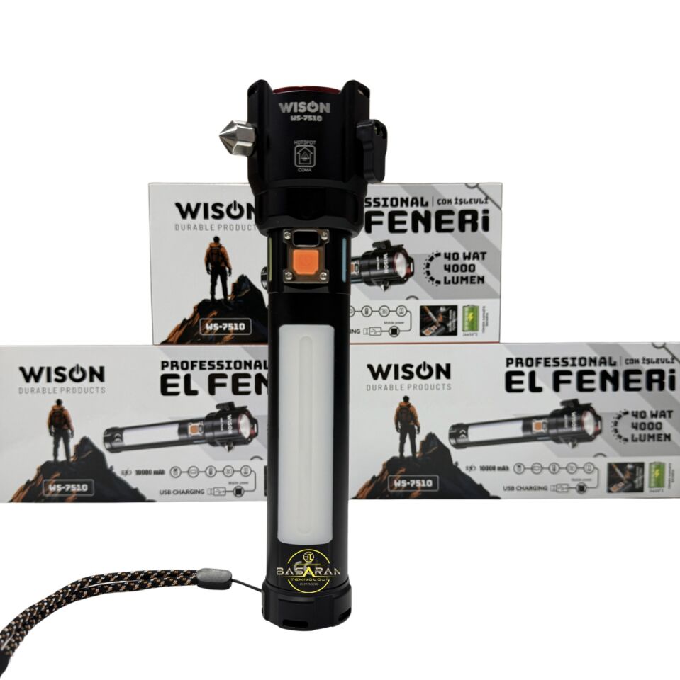 Wison WS-7510 Profesyonel Acil Durum El Feneri 40W 4000 Lümen