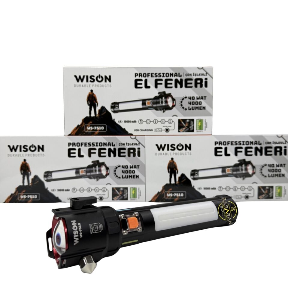 Wison WS-7510 Profesyonel Acil Durum El Feneri 40W 4000 Lümen