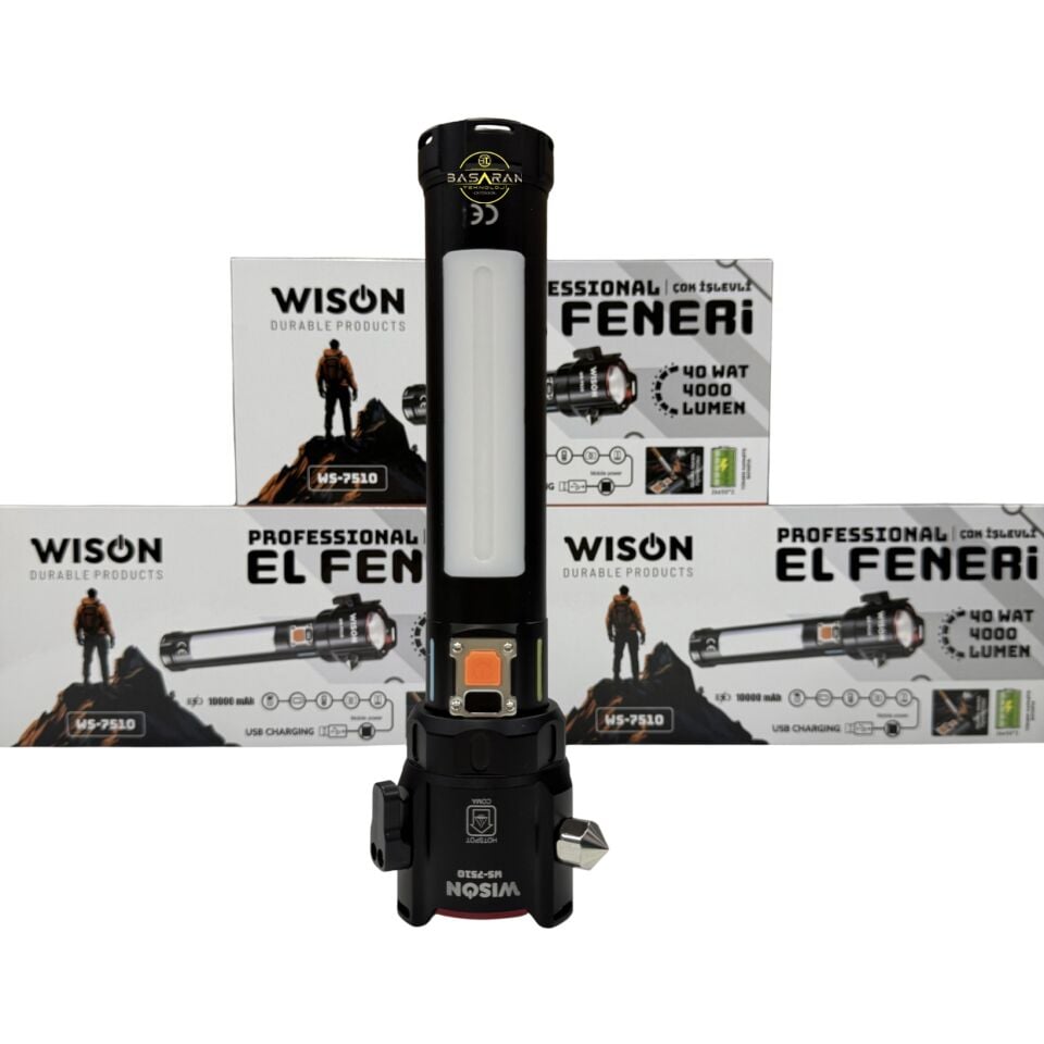 Wison WS-7510 Profesyonel Acil Durum El Feneri 40W 4000 Lümen