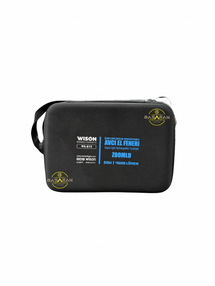 Wison Ws-815 4500 50 Watt Lümen Şarj Edilebilir Zoomlu Profesyonel El Feneri
