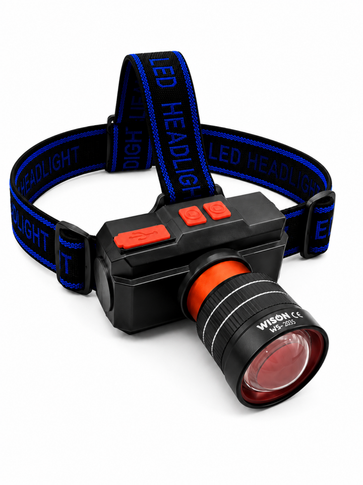 WS-2035 15 Wat 1500 Lümen Zoomlu Şarlı Kafa Lambası