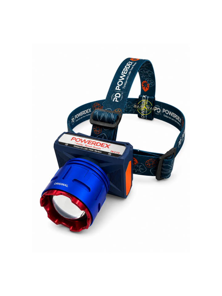 Powerdex Pd-2172 50W 3000 Lümen Zoomlu & Sensörlü Dijital Ekran Kafa Lambası