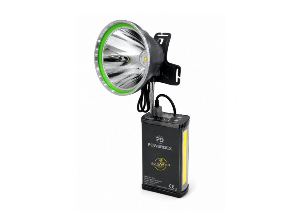 Powerdex PD-3072 50W 5000 Lümen 38000mAH Powerbenk Kafa Feneri & Işıldak