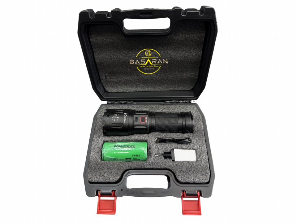 Powerdex Pd-15000 Profesyonel Büyük Avcı Feneri 70w 7000 Lümen Zoomlu