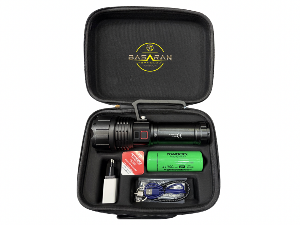 Pd-16000 90w 9000 Lümen Profesyonel Zoomlu Güçlü Uzun menzilli Avcı El Feneri