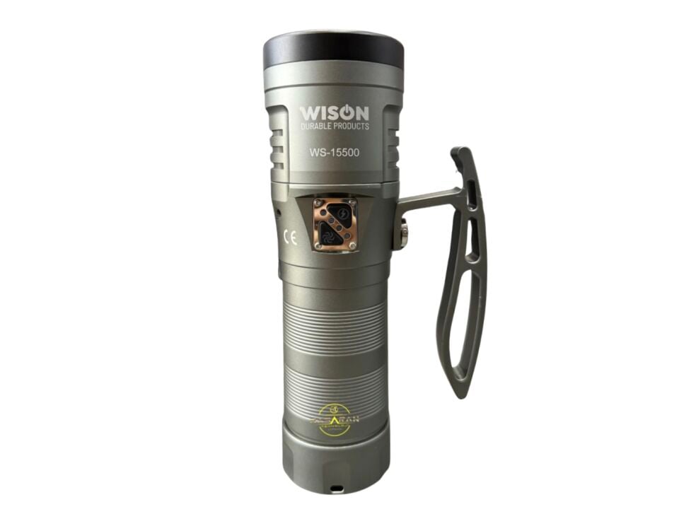 Wison WS-15500 130WAT 13000 Lümen Uzun Menzilli Şarjlı Profesyonel El Feneri