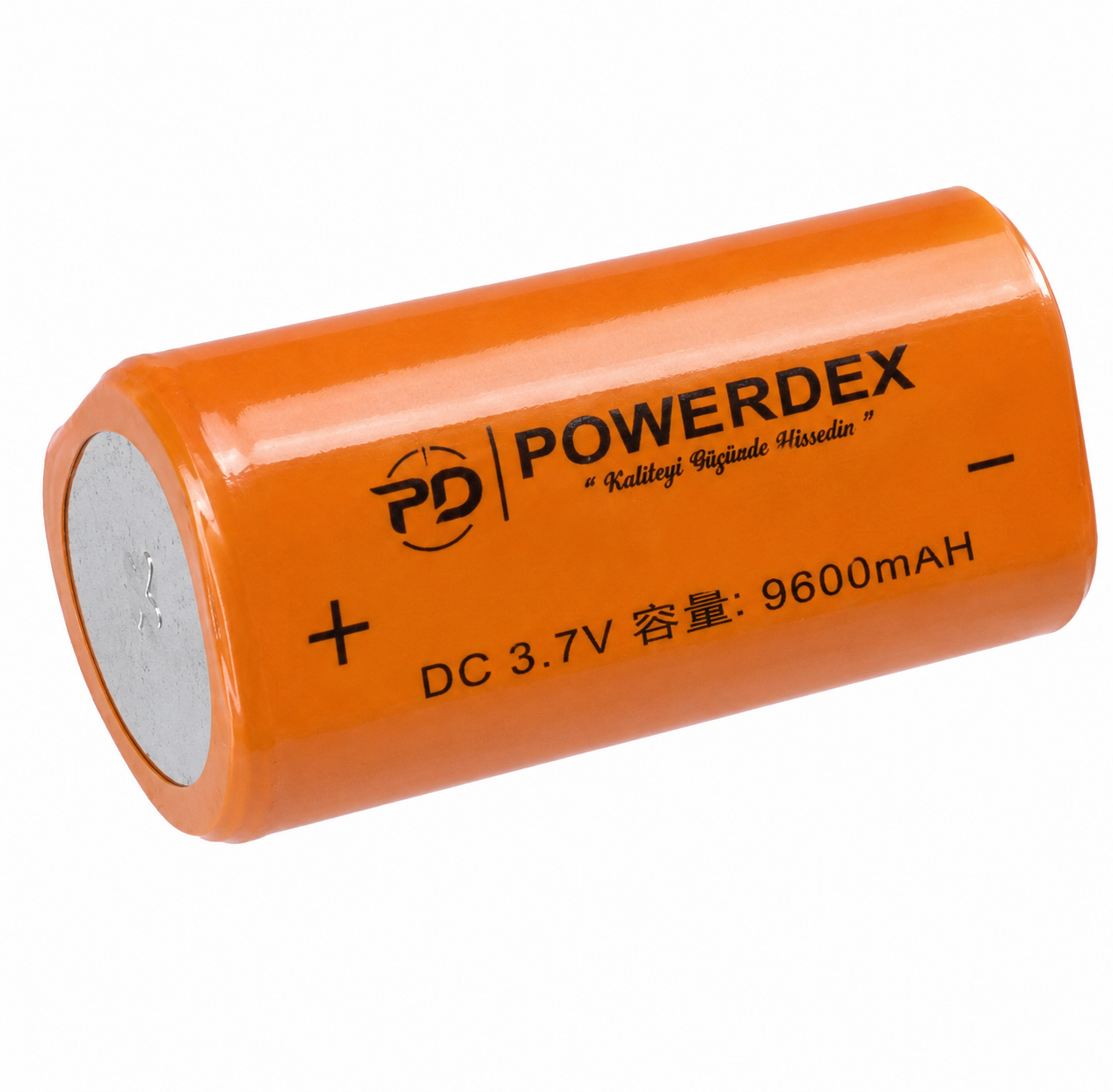 Powerdex 9600mAh 3,7V Şarjlı Fener Pili Li-Ion Üçgen Pil