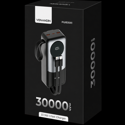 Venandin PWB30A1 22,5W 30.000 Mah Powerbank