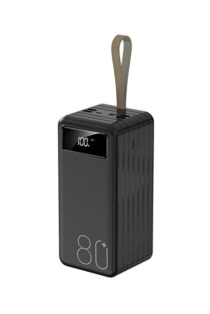 ACL 80.000mAh Dijital Göstergeli Çoklu Kablolu 22.5W Hızlı Şarjlı Fenerli Powerbank