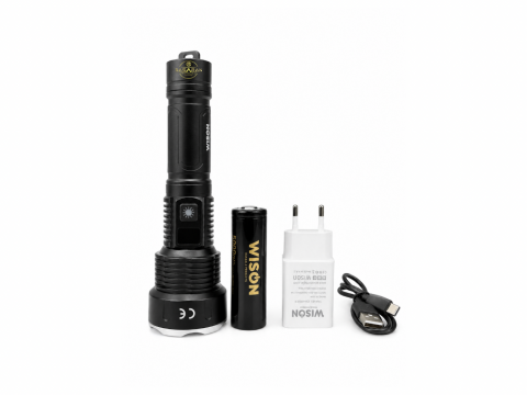 Wison WS-7878 30W 3000 Lümen Uzun Menzilli Zoomlu El Feneri