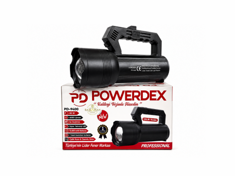 Powerdex PD-9400 40W 4000 Lümen Profesyonel Zoomlu El Feneri