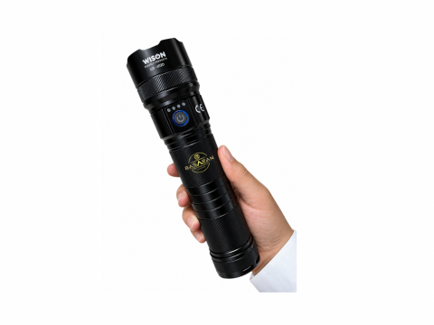 WISON WS-6520 50W 5000 Lümen 3 Renk Modlu Profesyonel Şarjlı El Feneri
