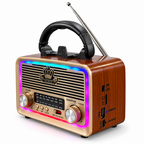 EVERTON RT-301.M BT Solar Panelli El Fenerli Radyo
