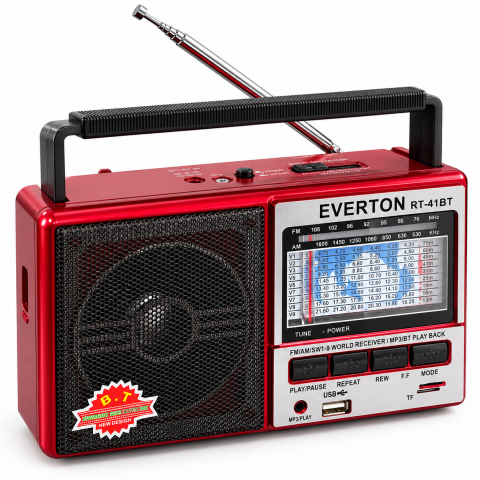 EVERTON RT-41BT Şarjlı Pilli Bluetooth Nostaljik Radyo