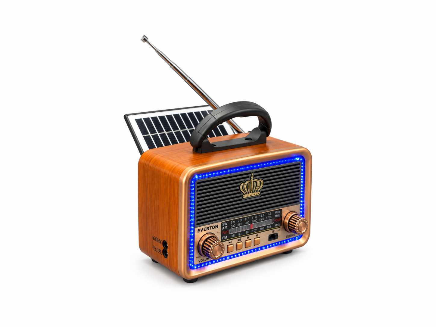 Everton RT-681 Solar Panelli BT Hoparlör Nostaljik Radyo