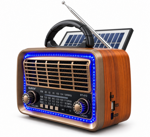 Everton RT-610 BT Solar Panelli Şarjlı Nostaljik Radyo