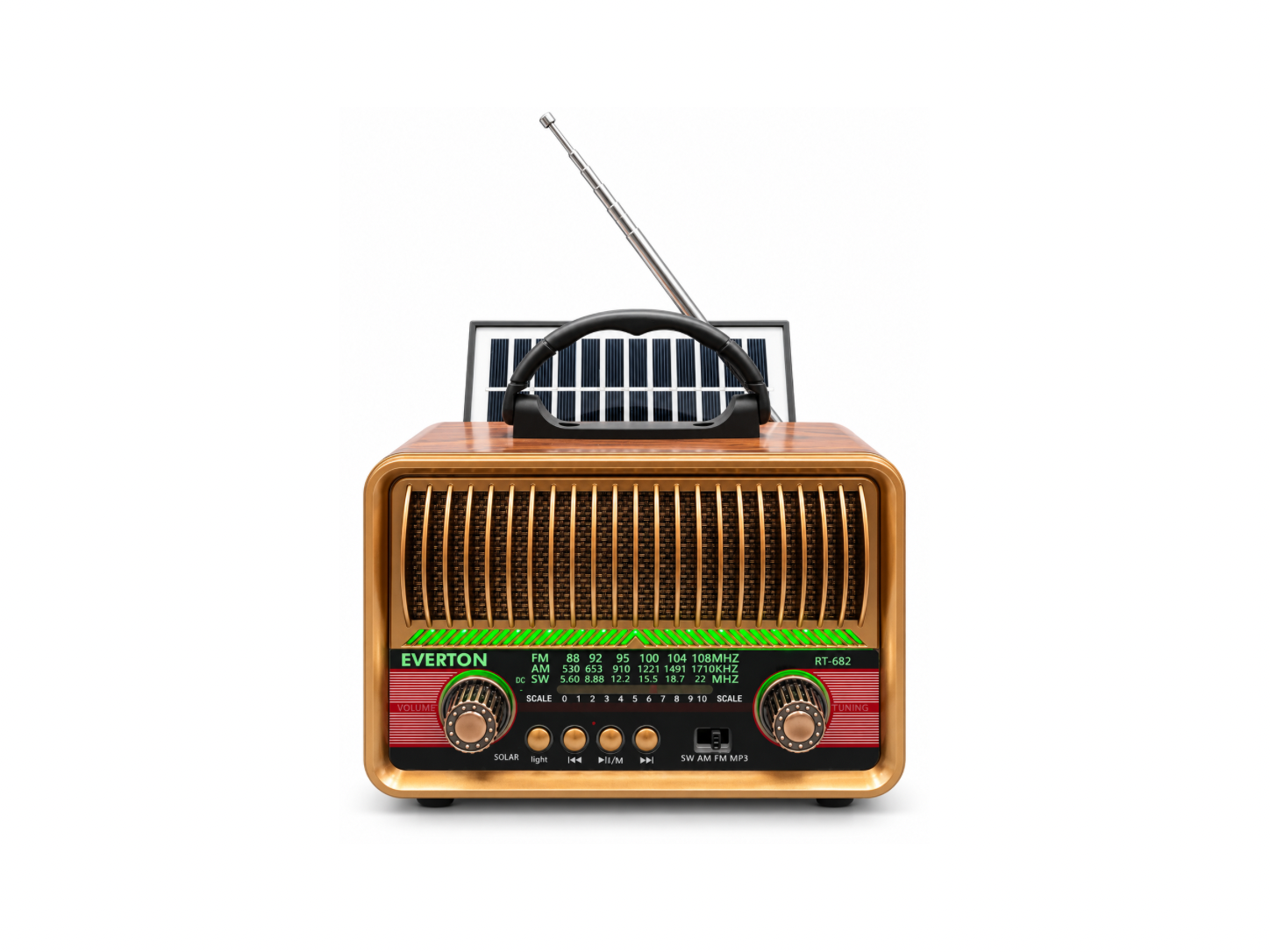 Everton RT-682 Ledli BT Hoparlör Nostaljik Radyo
