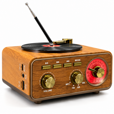 EVERTON RT-712 Pikap Tasarımlı Vintage Nostaljik BT Radyo