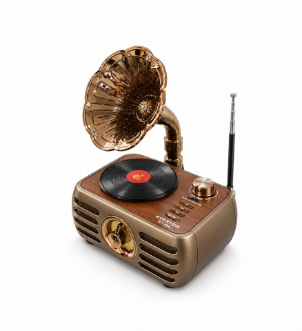 Everton RT-704 Gramafonlu BT Hoparlör Nostaljik Radyo