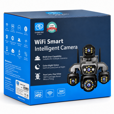 O-Kam OK-251PREMIUMW 4 Lens Wifi Ptz Kamera